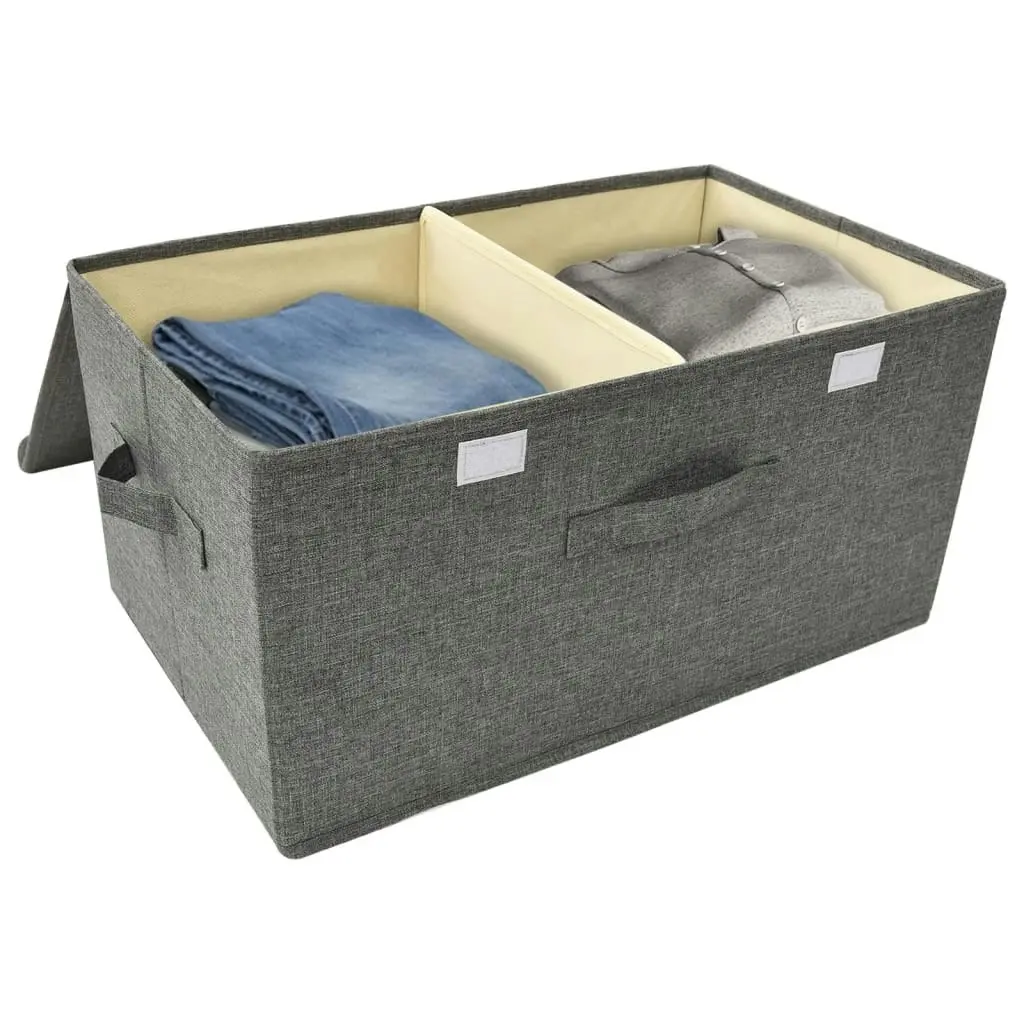 Storage Box Fabric 50x30x25 cm Anthracite 332912