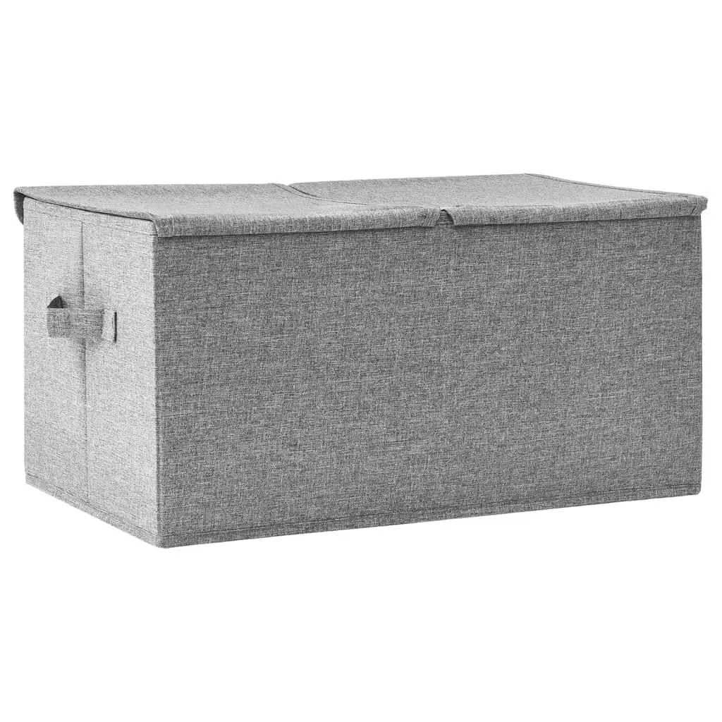 Storage Box Fabric 50x30x25 cm Grey 332914