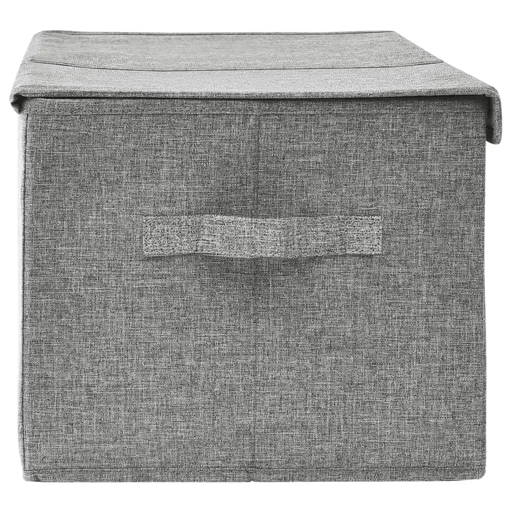 Storage Box Fabric 50x30x25 cm Grey 332914