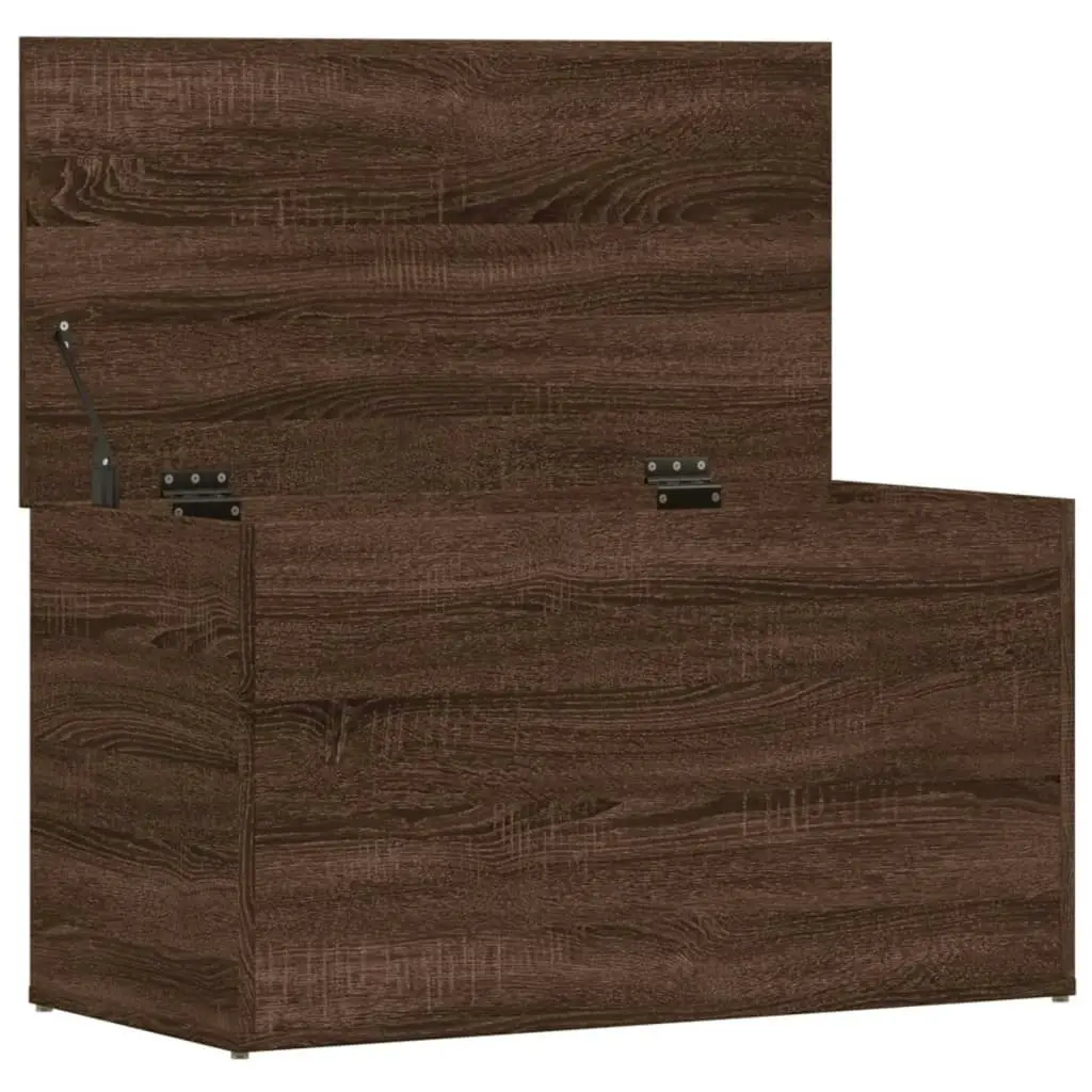 Storage Chest Brown Oak 84x42x46 cm Engineered Wood 815194