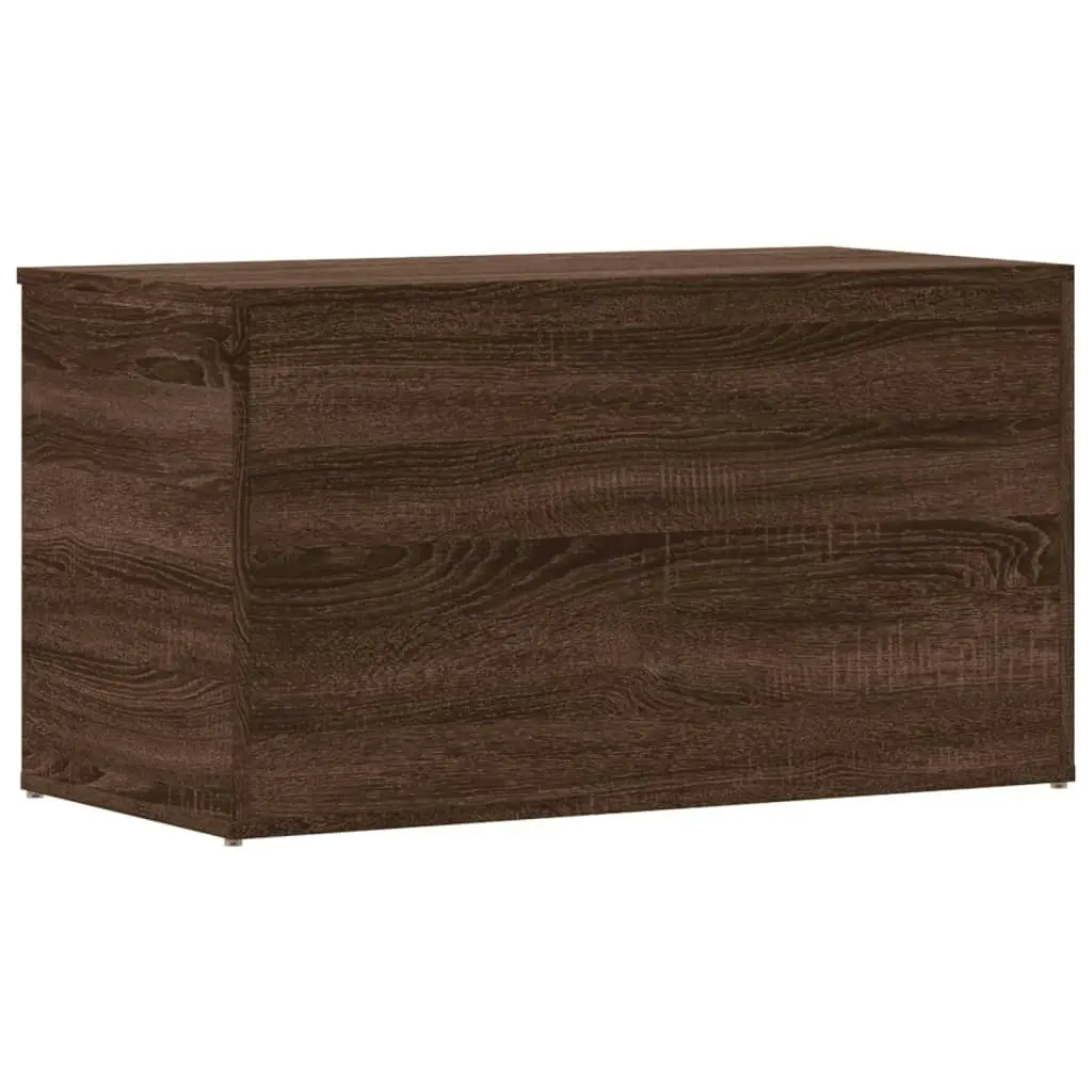 Storage Chest Brown Oak 84x42x46 cm Engineered Wood 815194