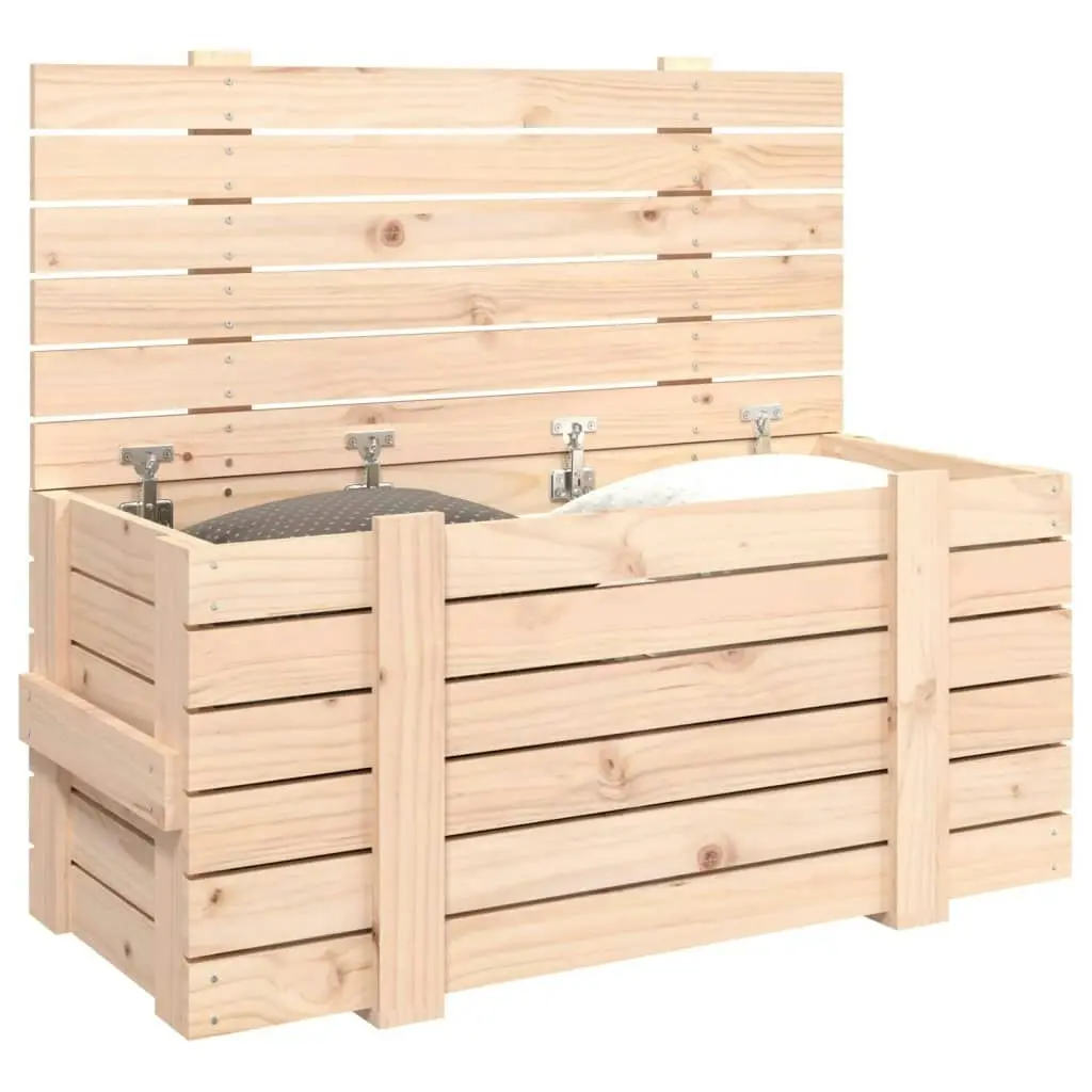 Storage Box 91x40.5x42 cm Solid Wood Pine 824998