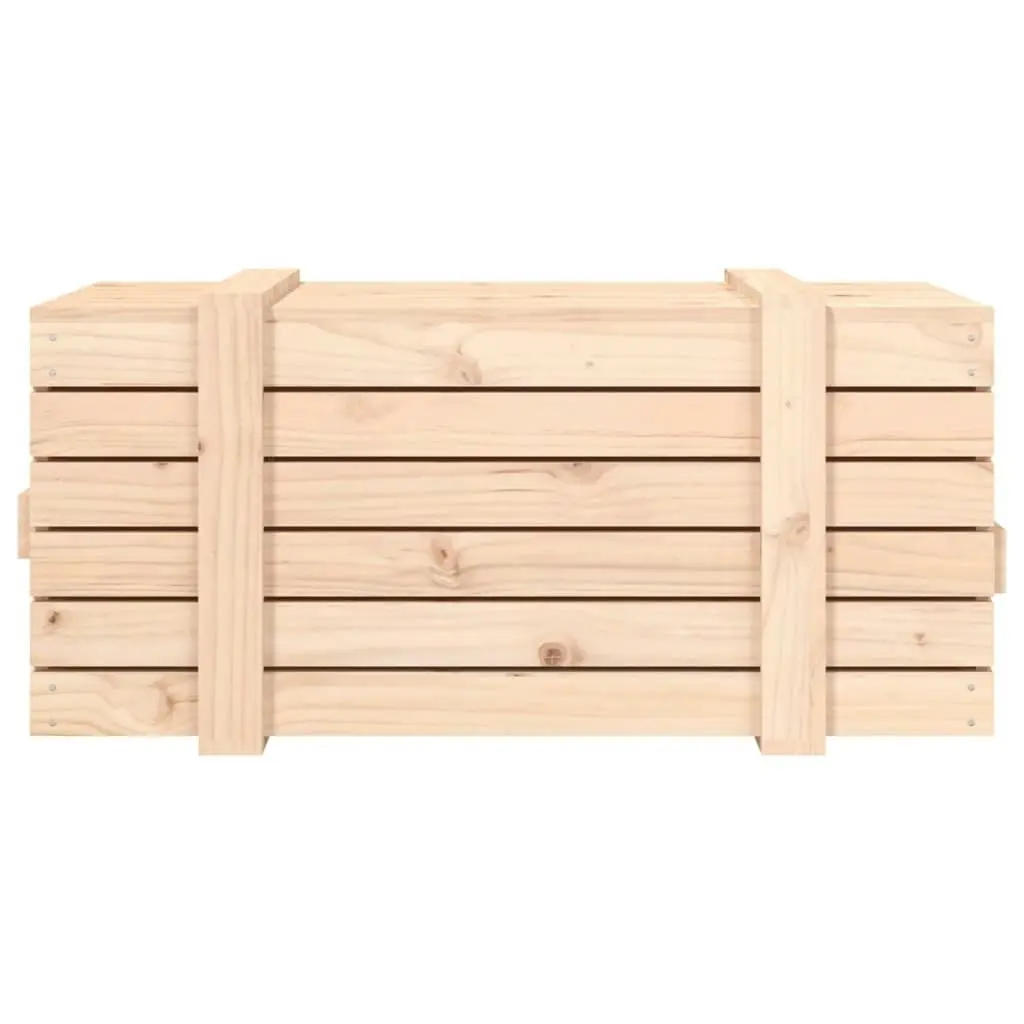 Storage Box 91x40.5x42 cm Solid Wood Pine 824998