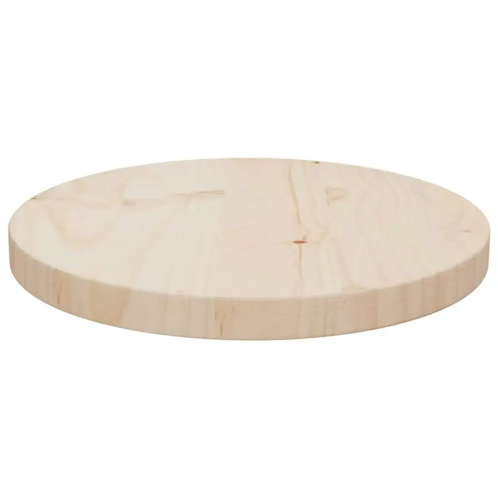 Table Top Ø30x2.5 cm Solid Wood Pine 813644