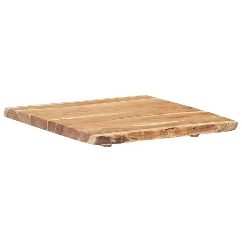 Table Top Solid Acacia Wood 58x(50-60)x3.8 cm 286328