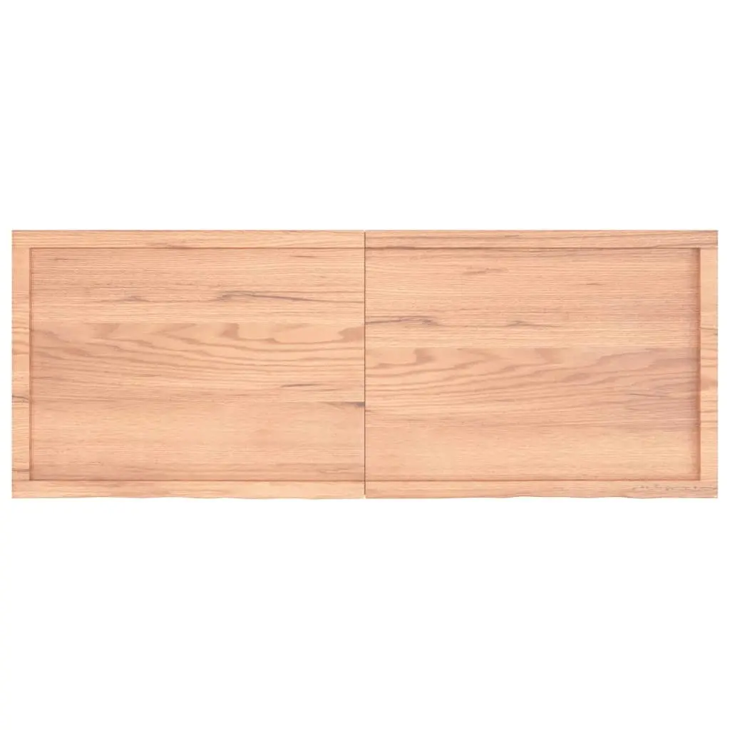 Table Top Light Brown 160x60x4 cm Treated Solid Wood Oak 3156387