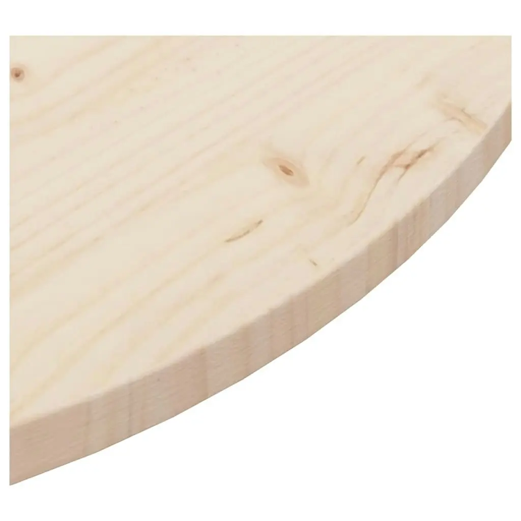 Table Top Ø90x2.5 cm Solid Wood Pine 813650