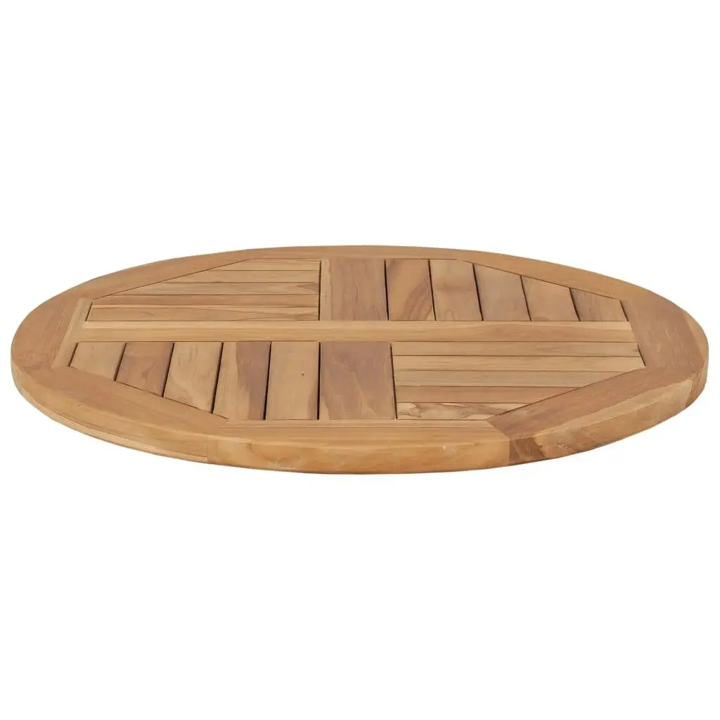 Table Top Solid Teak Wood Round 2.5 cm 60 cm 48984