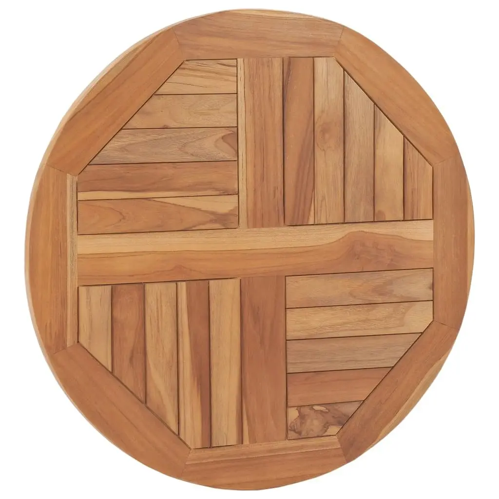 Table Top Solid Teak Wood Round 2.5 cm 60 cm 48984