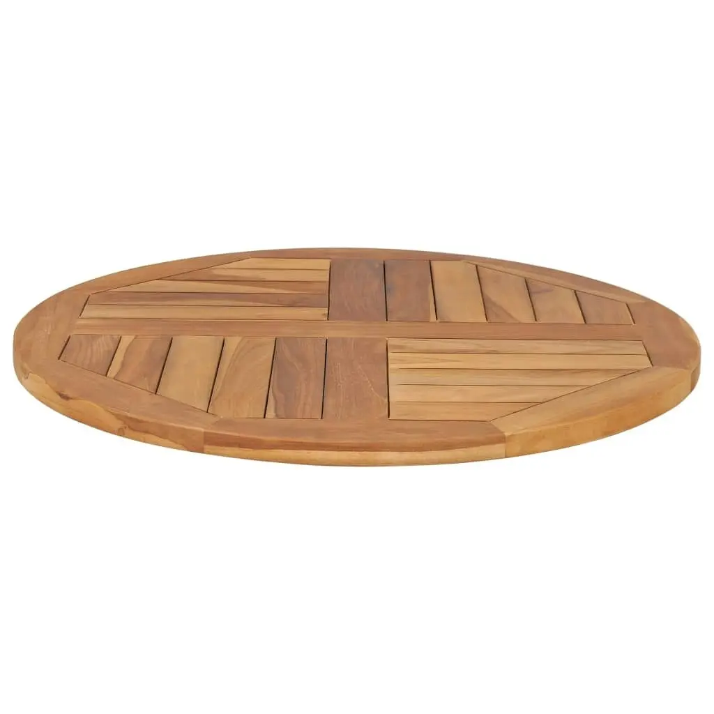 Table Top Solid Teak Wood Round 2.5 cm 70 cm 48985