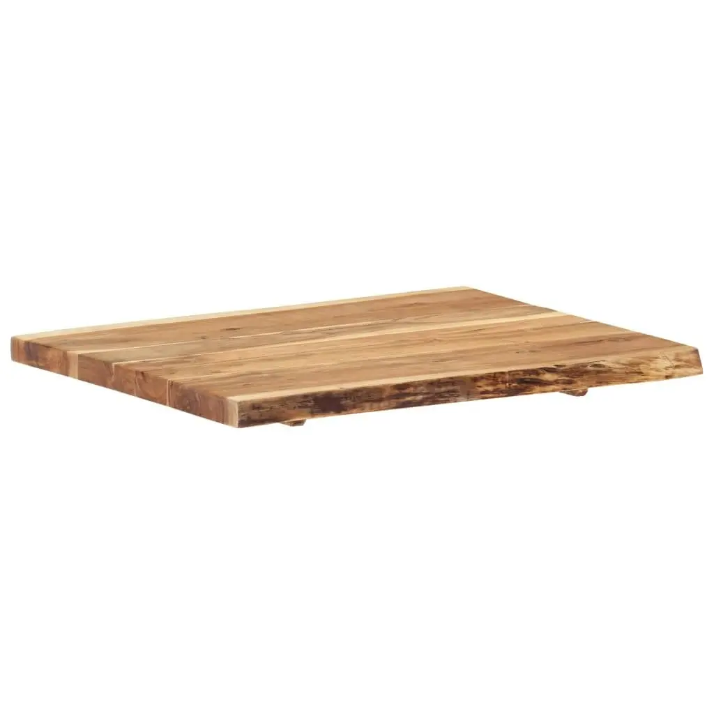 Table Top Solid Acacia Wood 80x(50-60)x3.8 cm 286330