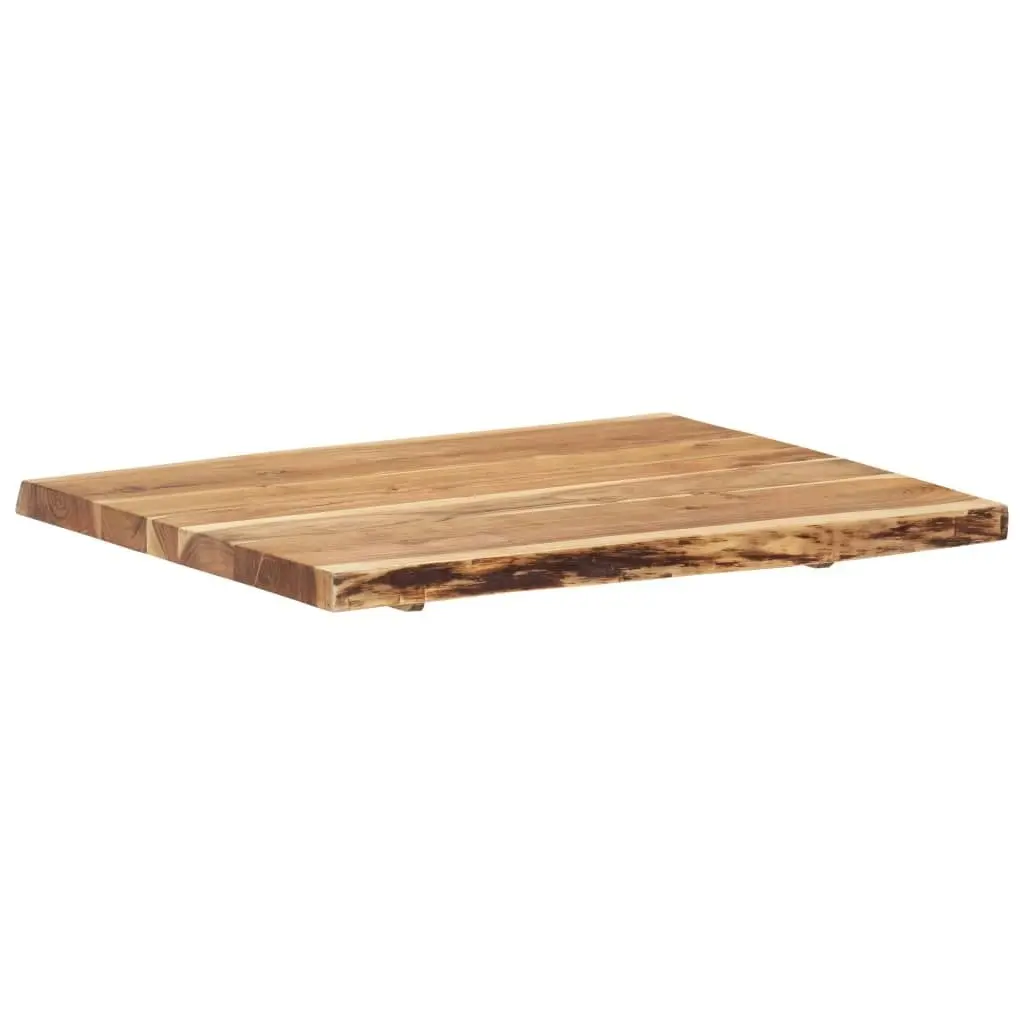 Table Top Solid Acacia Wood 80x(50-60)x3.8 cm 286330