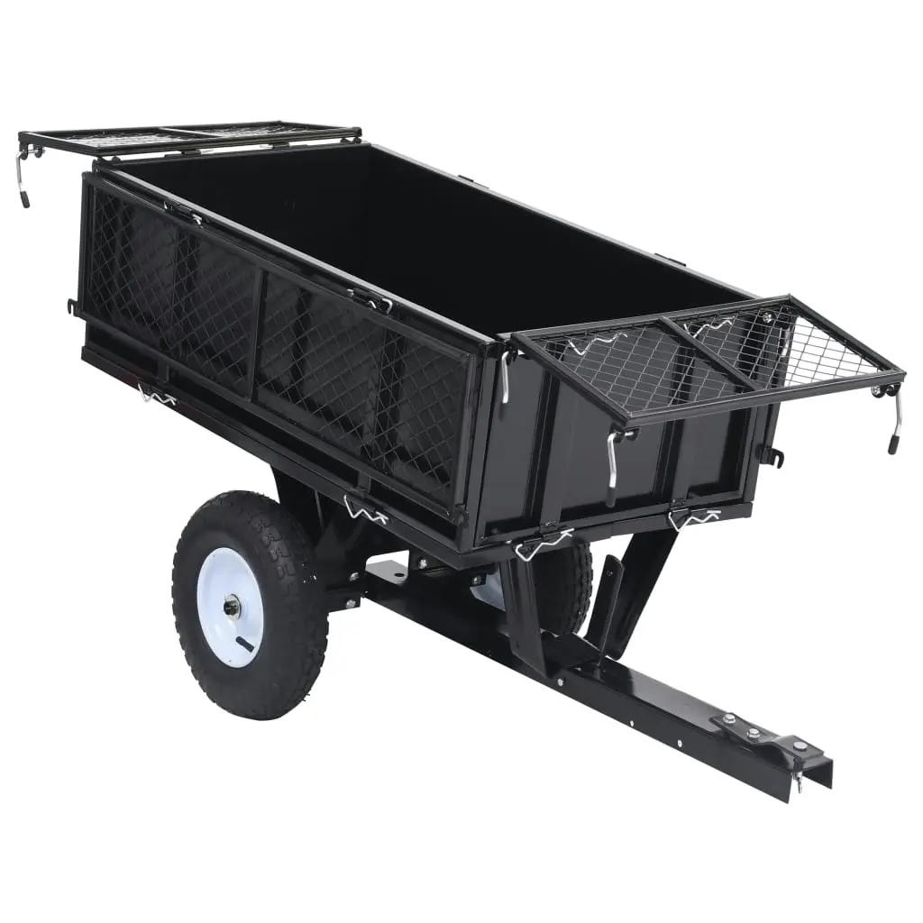 Tipping Trailer for Lawn Mower 150 kg Load 92449