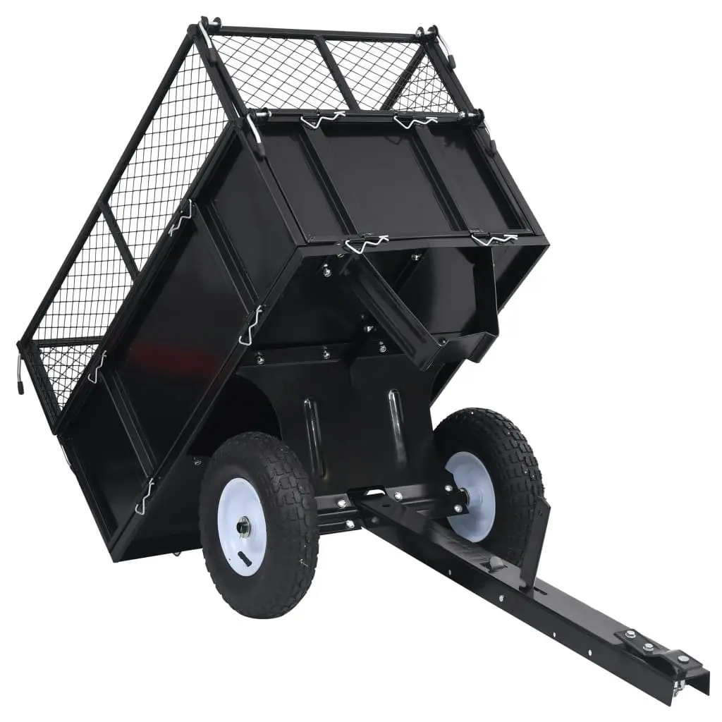 Tipping Trailer for Lawn Mower 150 kg Load 92449