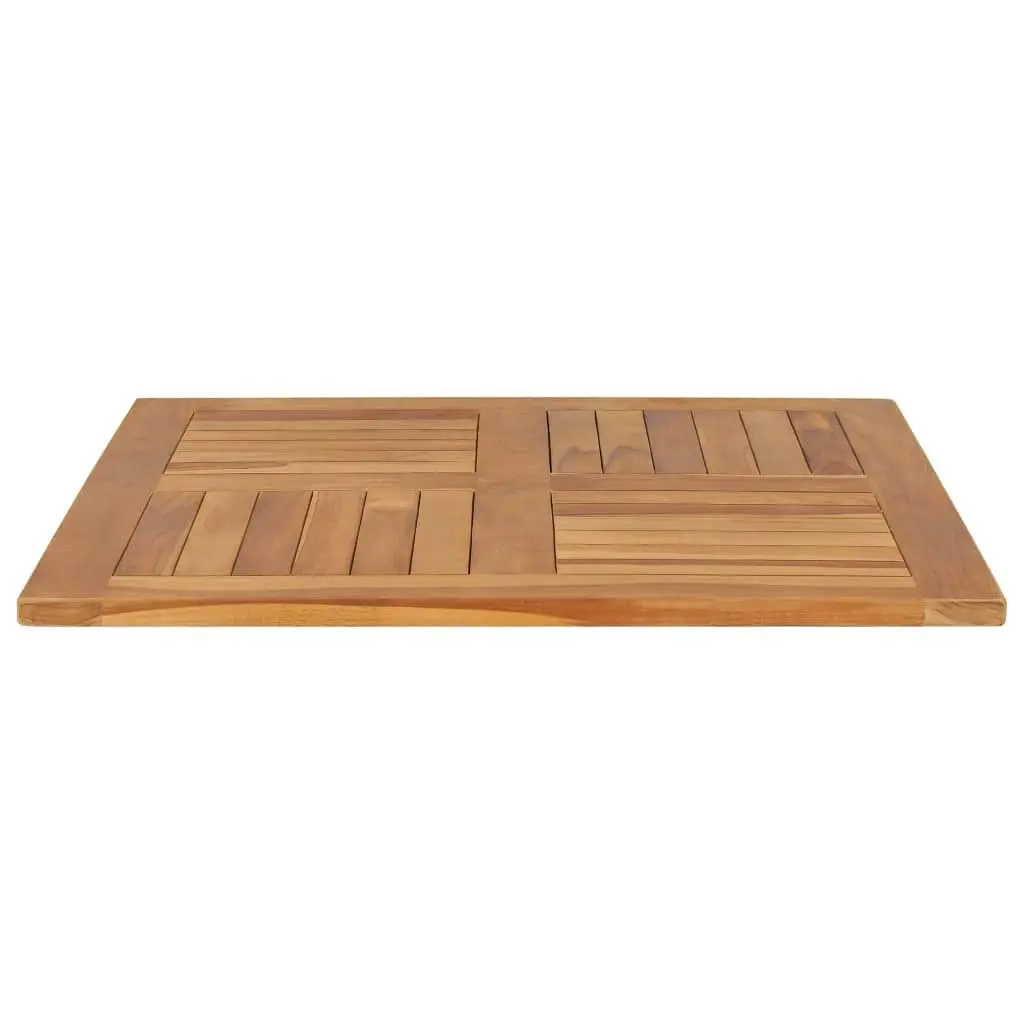 Table Top Solid Teak Wood Square 80x80x2.5 cm 48990