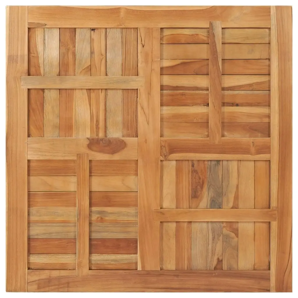 Table Top Solid Teak Wood Square 90x90x2.5 cm 48991