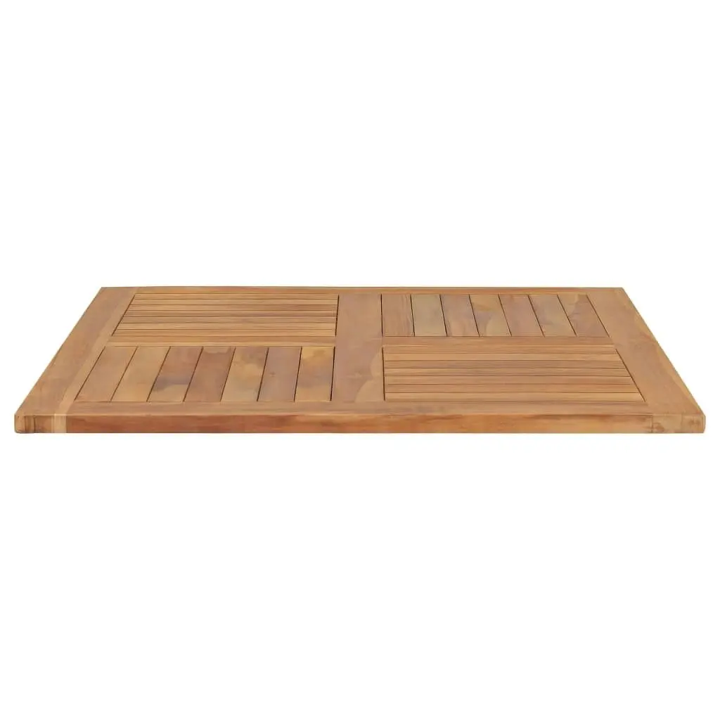 Table Top Solid Teak Wood Square 90x90x2.5 cm 48991