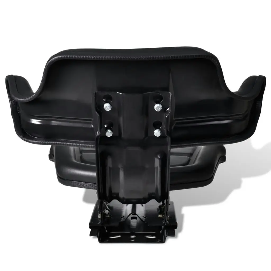 Tractor Seat with Backrest Black 210202