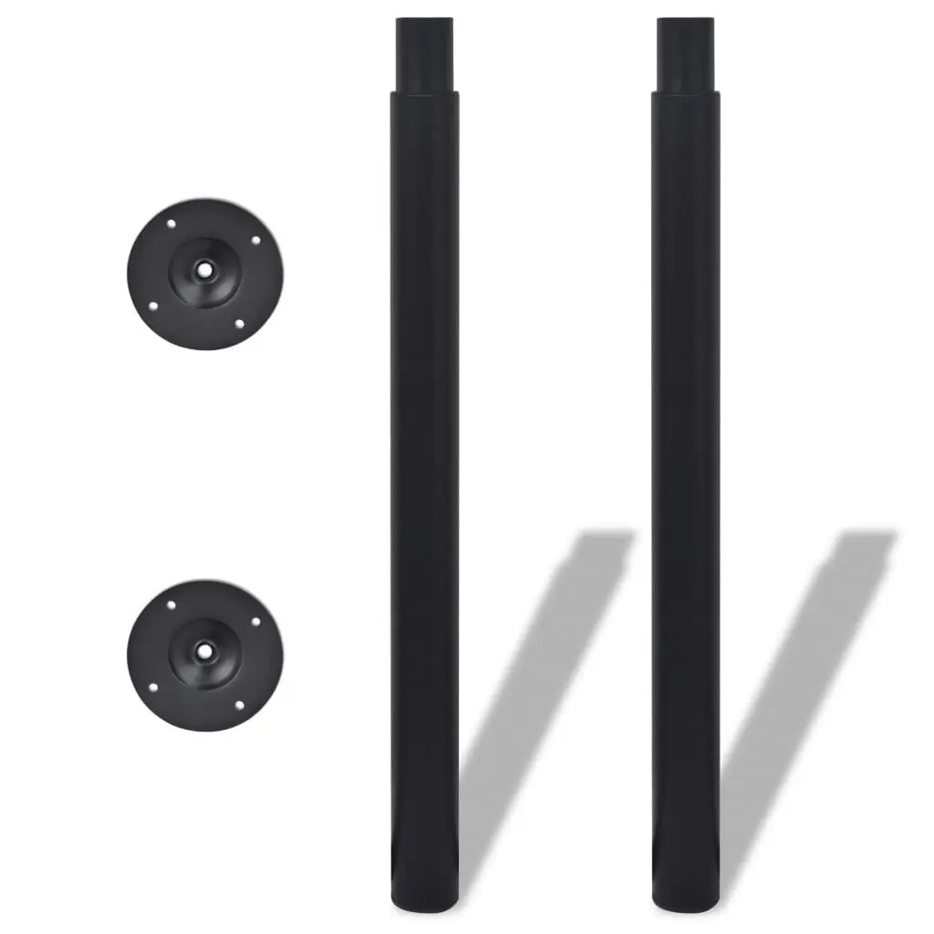 Telescopic Table Legs 4 pcs Black 710 mm-1100 mm 3051488