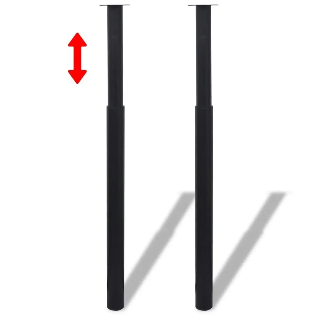 Telescopic Table Legs 4 pcs Black 710 mm-1100 mm 3051488