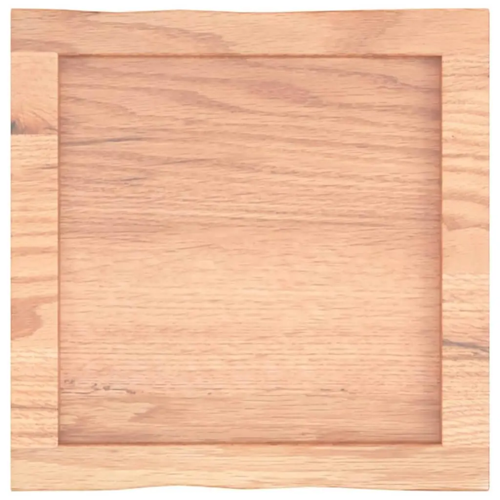 Table Top Light Brown 40x40x(2-4) cm Treated Solid Wood Live Edge 363927