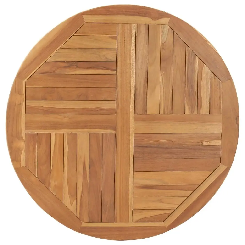 Table Top Solid Teak Wood Round 2.5 cm 90 cm 48987