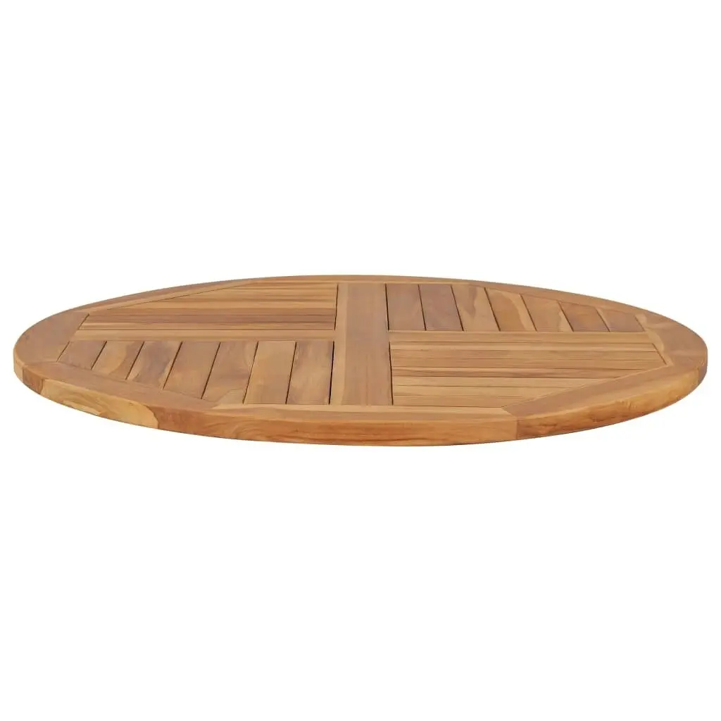 Table Top Solid Teak Wood Round 2.5 cm 90 cm 48987