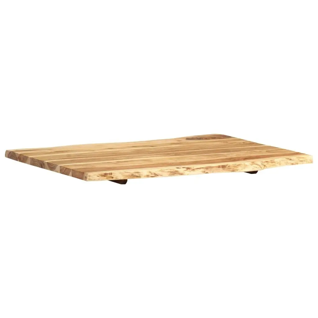 Table Top Solid Acacia Wood 80x(50-60)x2.5 cm 286329