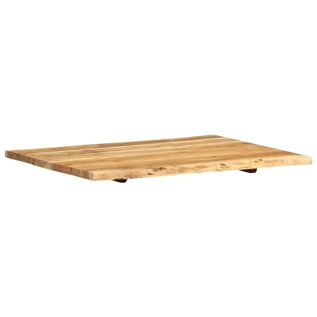 Table Top Solid Acacia Wood 80x(50-60)x2.5 cm 286329