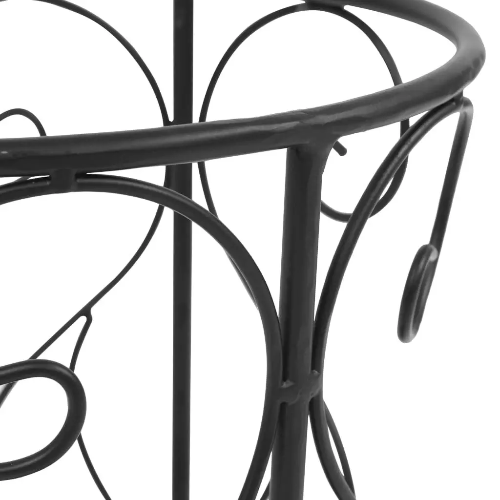 Umbrella Stand Vintage Style Metal 26x46 cm Black 245932