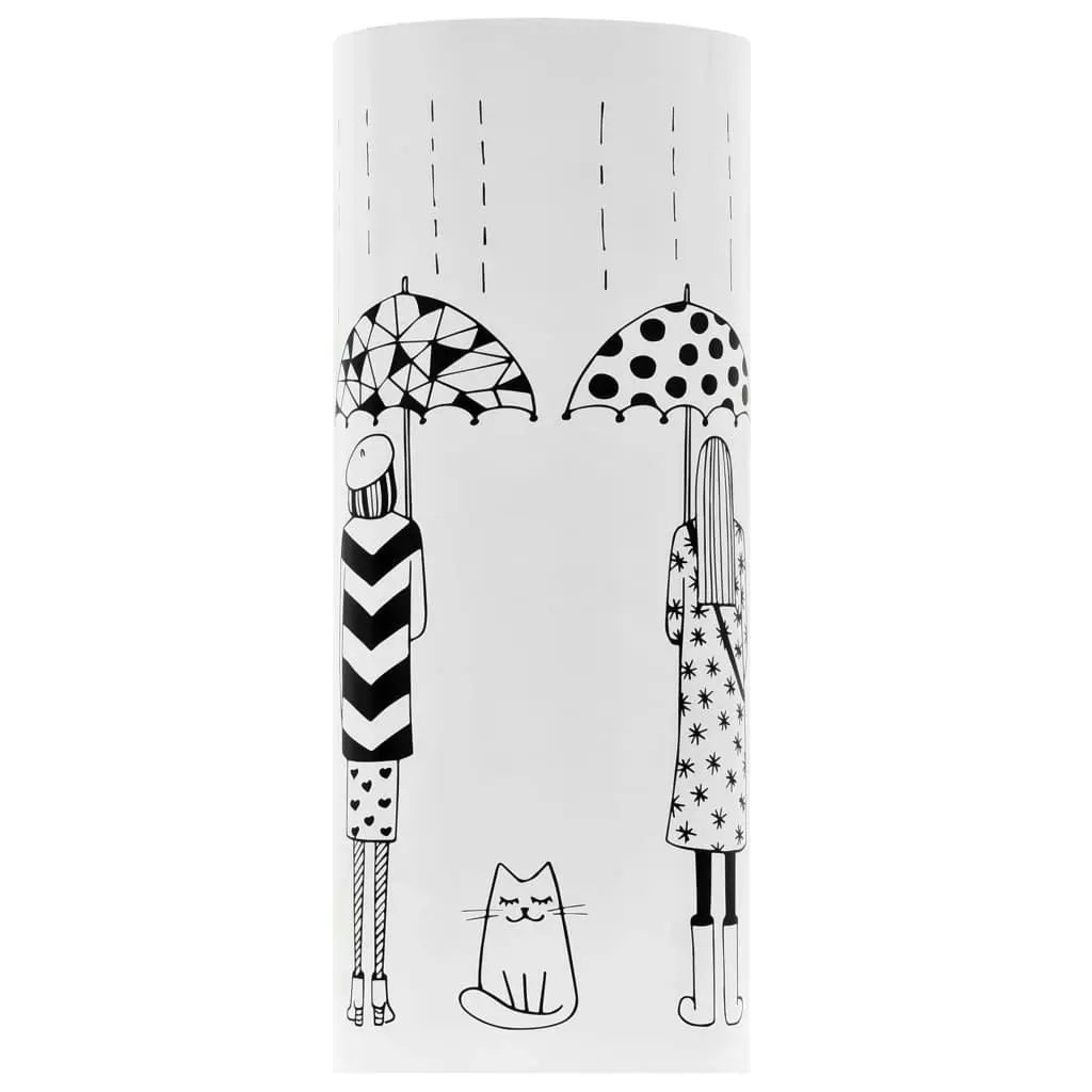 Umbrella Stand Women Steel White 246801