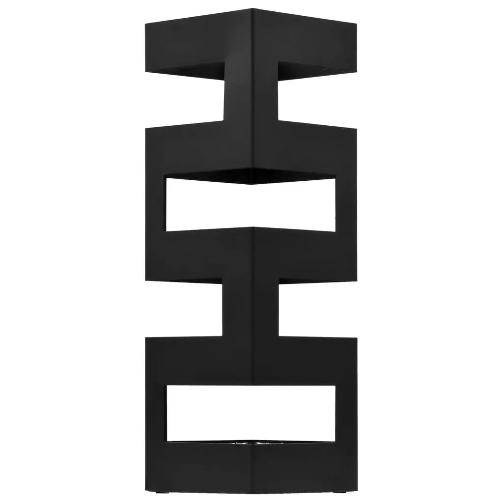 Umbrella Stand Steel Black 246794