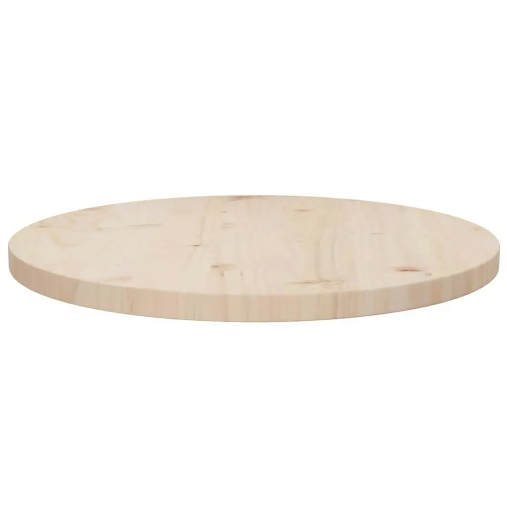 Table Top Ø50x2.5 cm Solid Wood Pine 813646