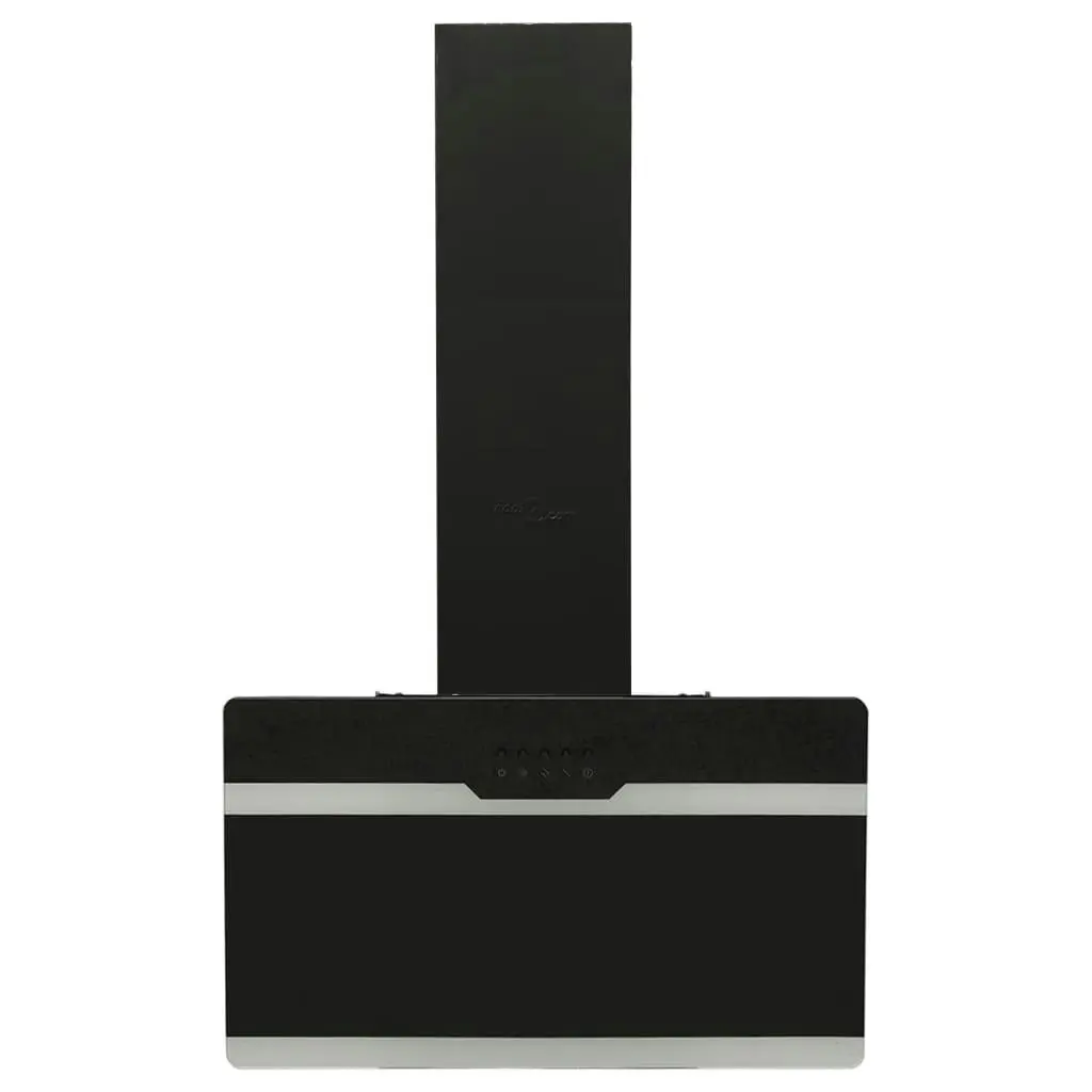 Wall Range Hood 60 cm Steel and Tempered Glass Black 51667