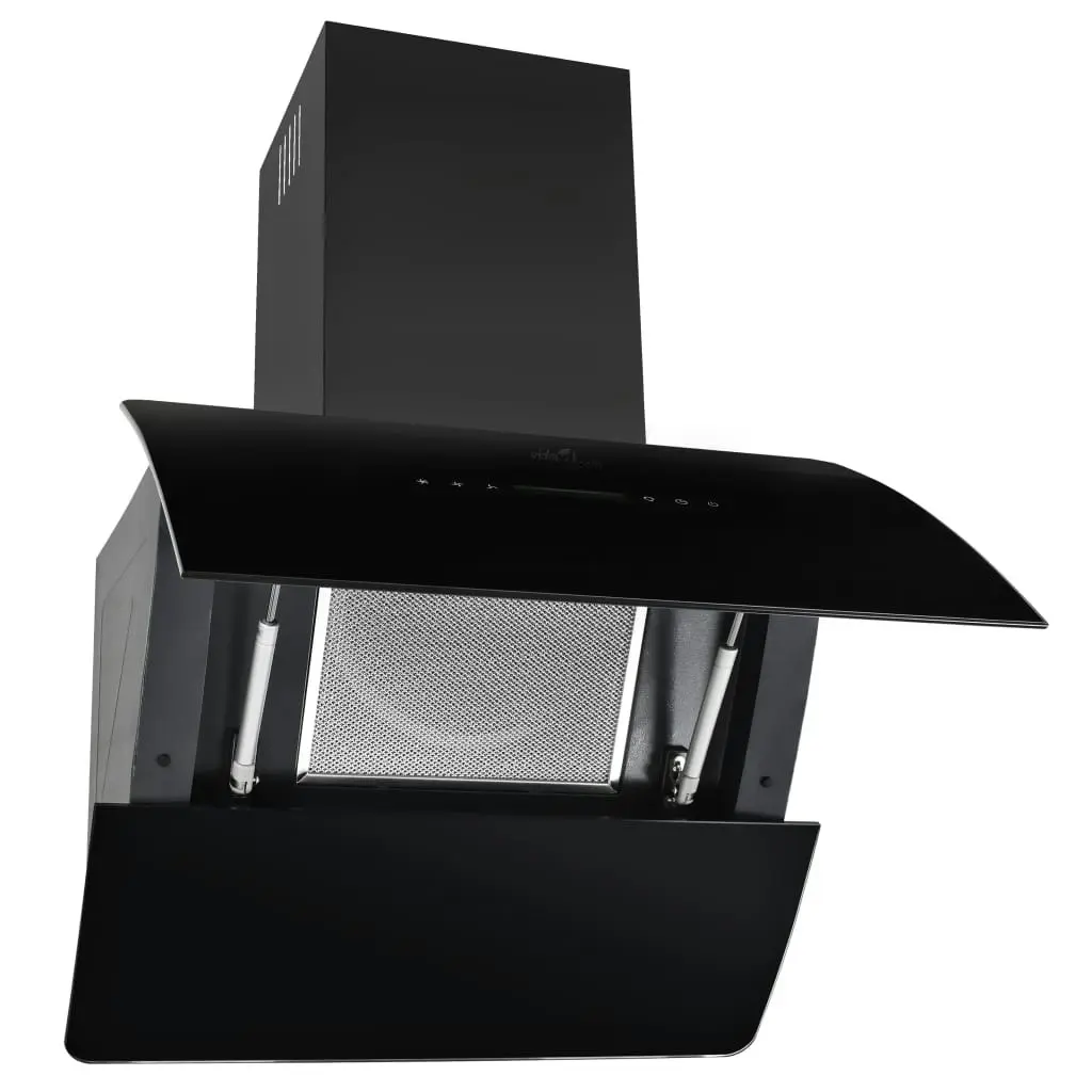 Wall Mounted Range Hood Stainless Steel 756 mÂ³/h 60 cm Black 50703