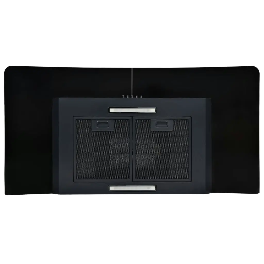 Wall Mounted Range Hood Stainless Steel 756 mÂ³/h 90 cm Black 50706