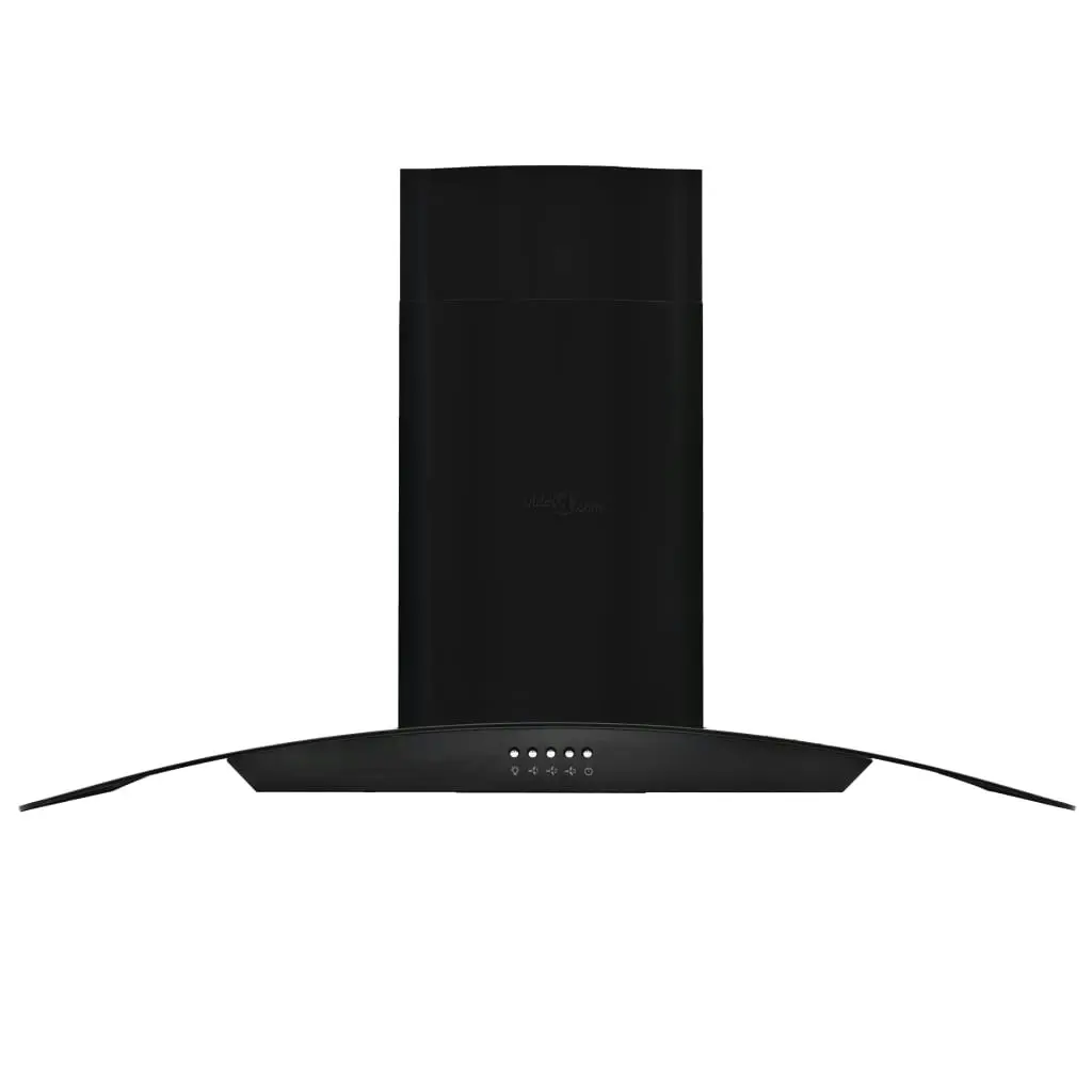 Wall Mounted Range Hood Stainless Steel 756 mÂ³/h 90 cm Black 50706