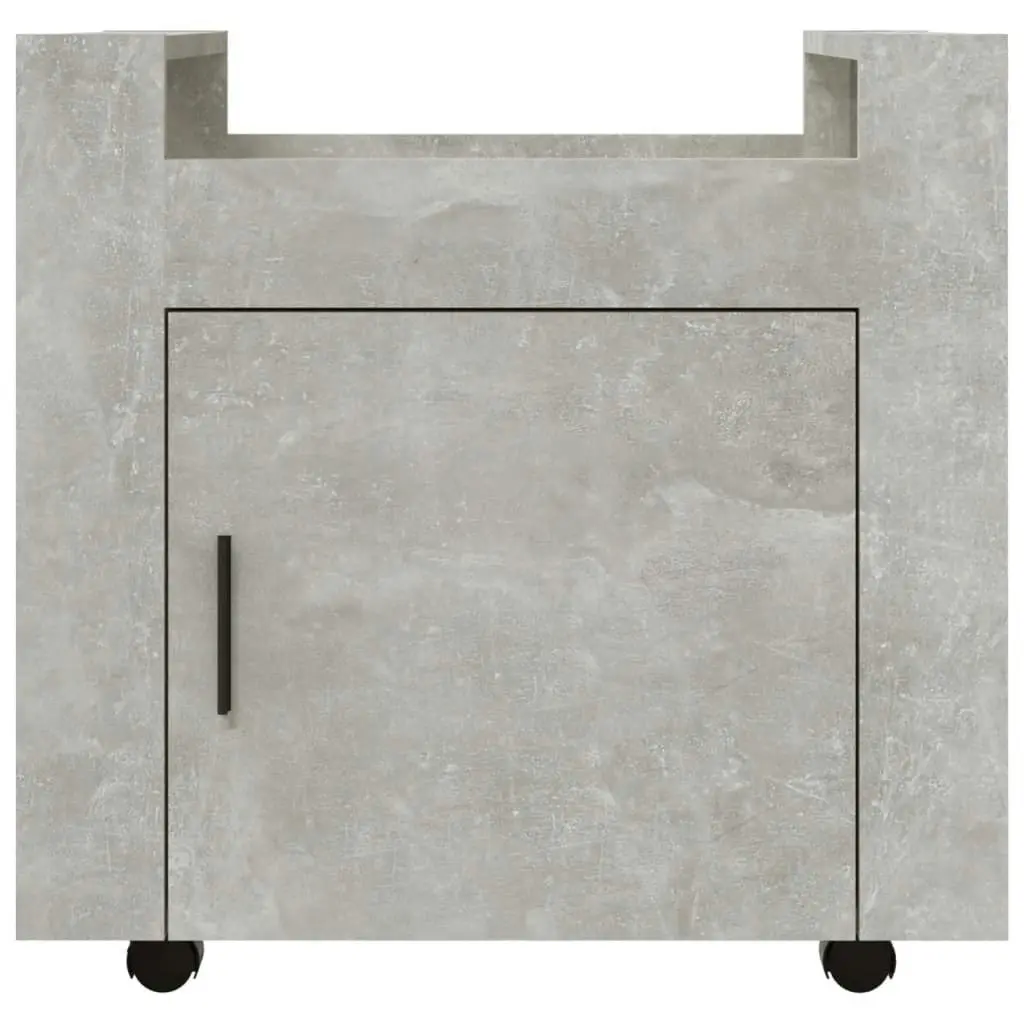 Desk Trolley Concrete Grey 60x45x60 cm Engineered Wood 816612