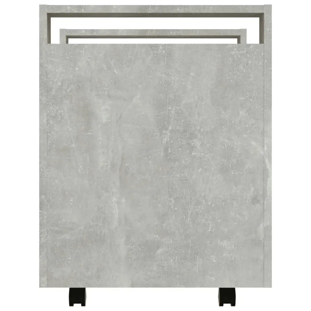 Desk Trolley Concrete Grey 60x45x60 cm Engineered Wood 816612