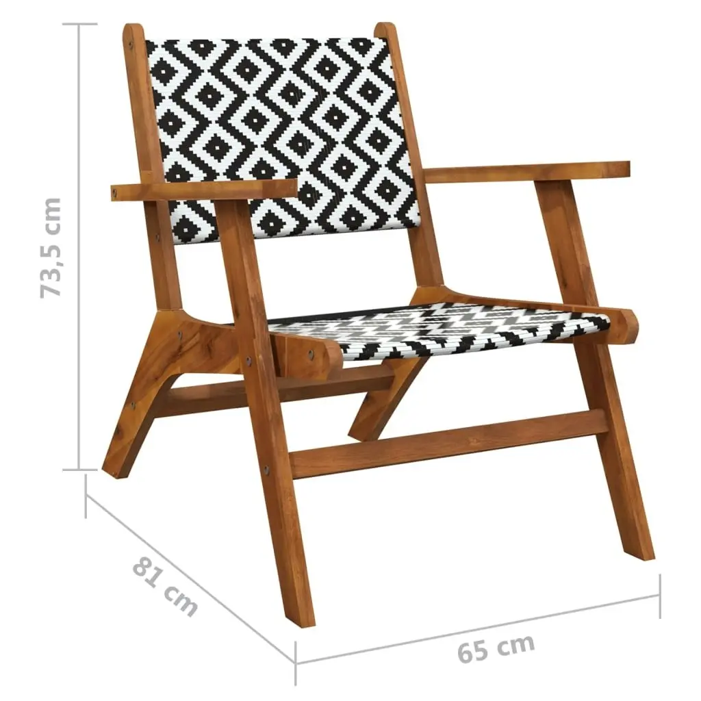 Garden Chairs 2 pcs Solid Acacia Wood 316250