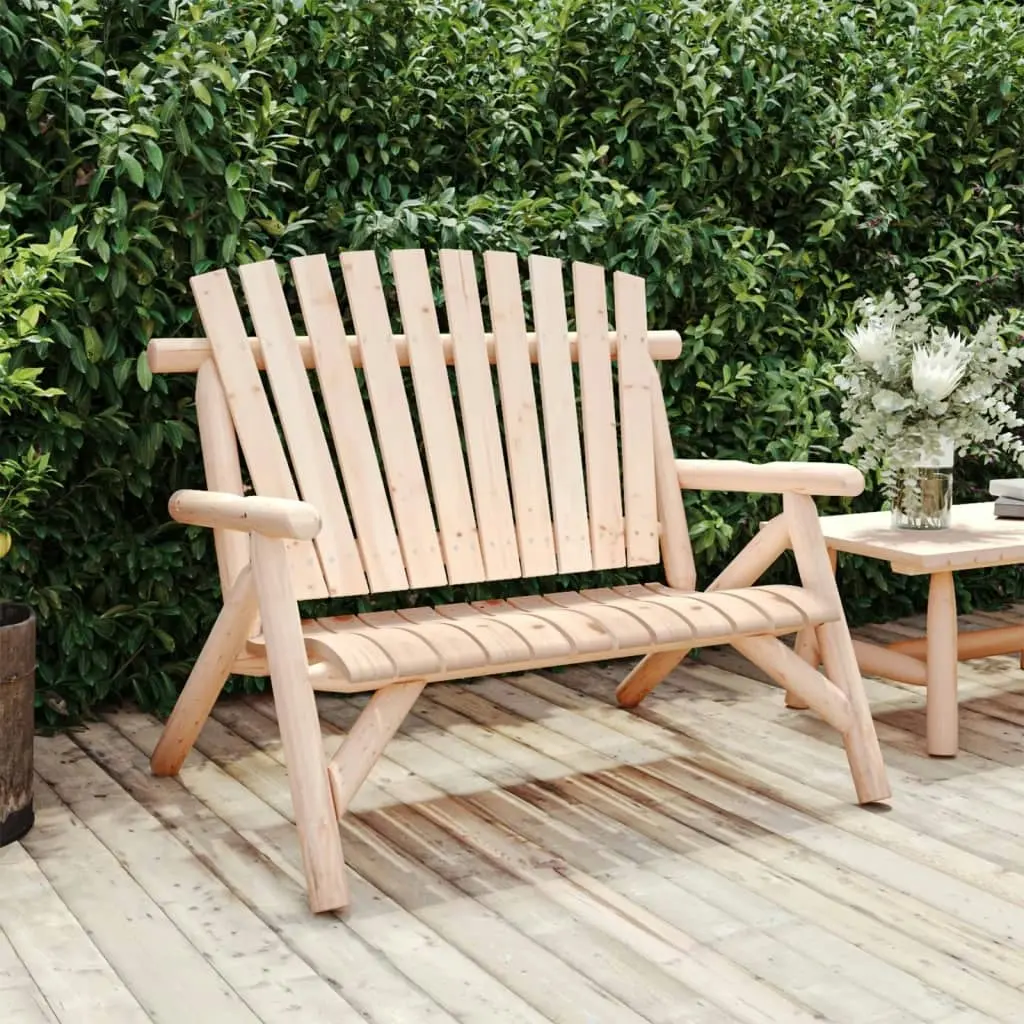 2-Seater Garden Bench 119x85x98 cm Solid Wood Spruce 363347