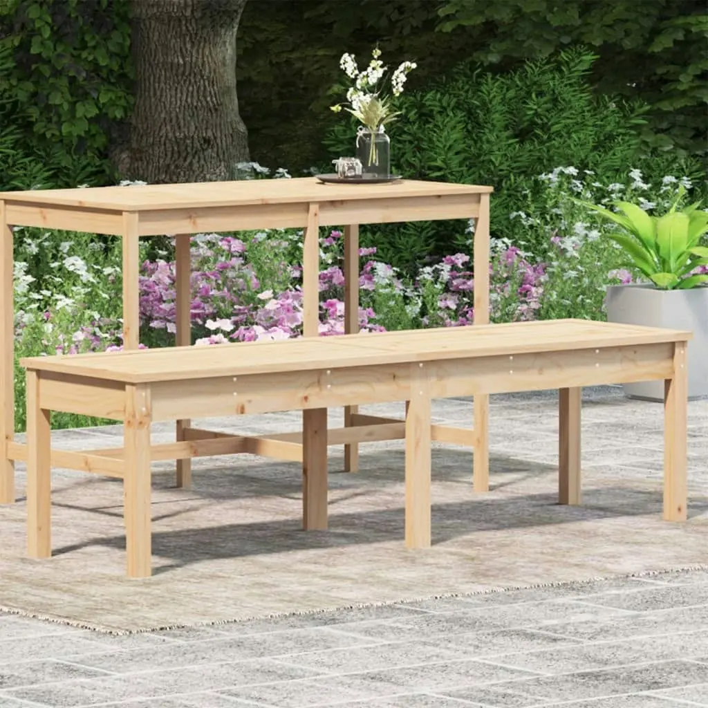 2-Seater Garden Bench 159.5x44x45 cm Solid Wood Pine 824011