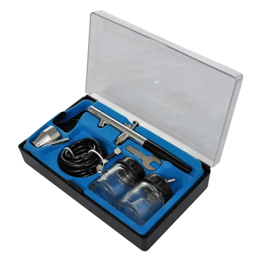 Airbrush compressor set with 3 pistols 310 x 150 x 310 mm 140284