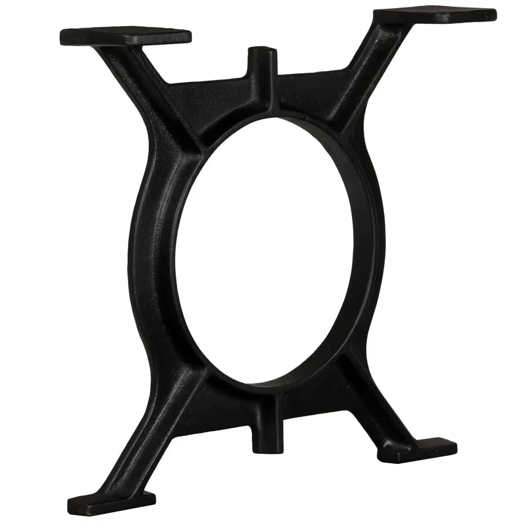 Coffee Table Legs 2 pcs O-Frame Cast Iron 245427