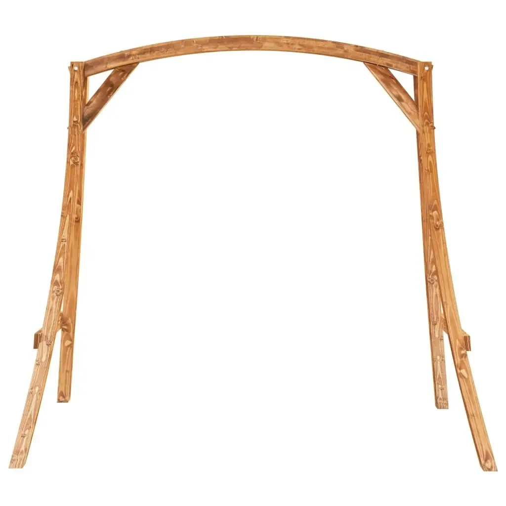 Swing Frame Solid Bent Wood with Teak Finish 313934