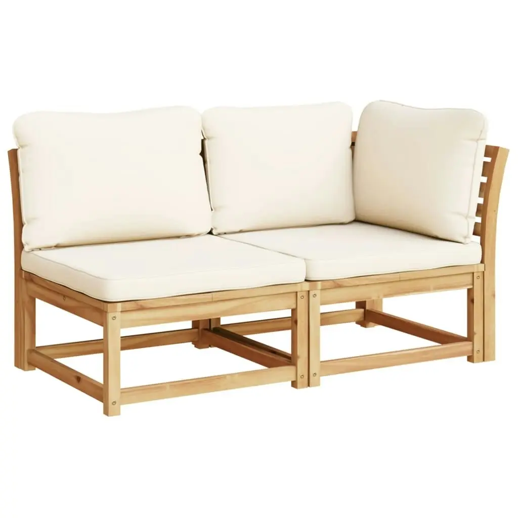 10 Piece Garden Lounge Set with Cushions Solid Wood Acacia 3214296