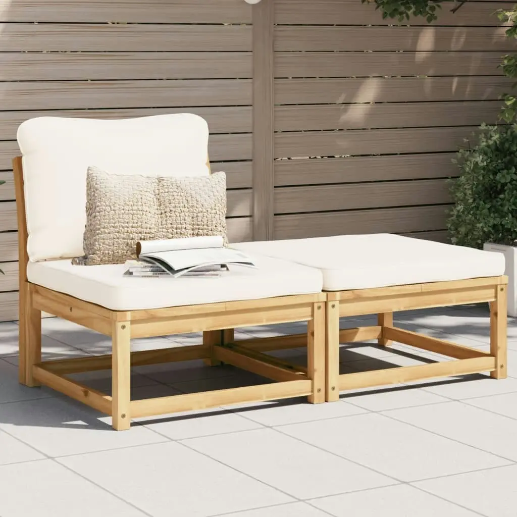 3 Piece Garden Lounge Set with Cushions Solid Wood Acacia 366491