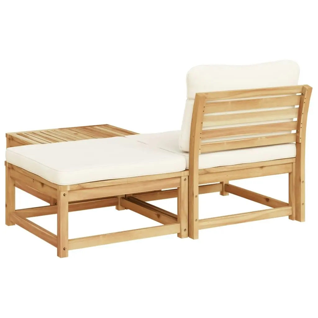 3 Piece Garden Lounge Set with Cushions Solid Wood Acacia 366491