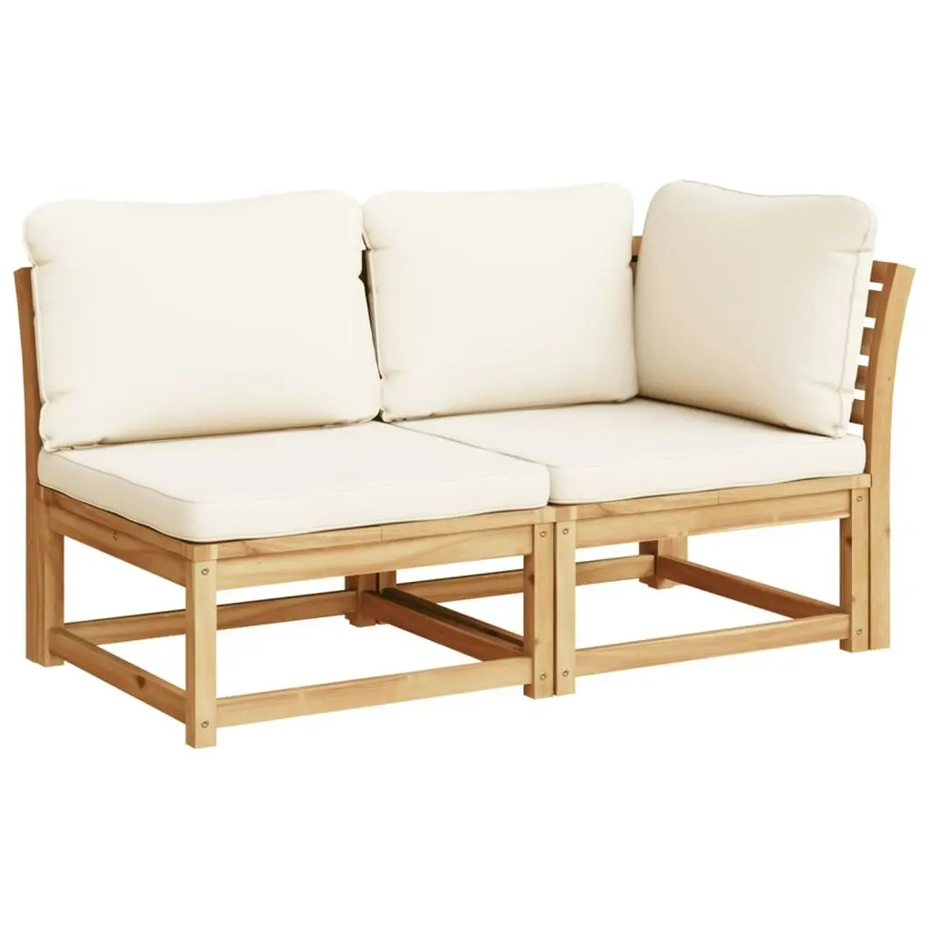 6 Piece Garden Lounge Set with Cushions Solid Wood Acacia 3214293