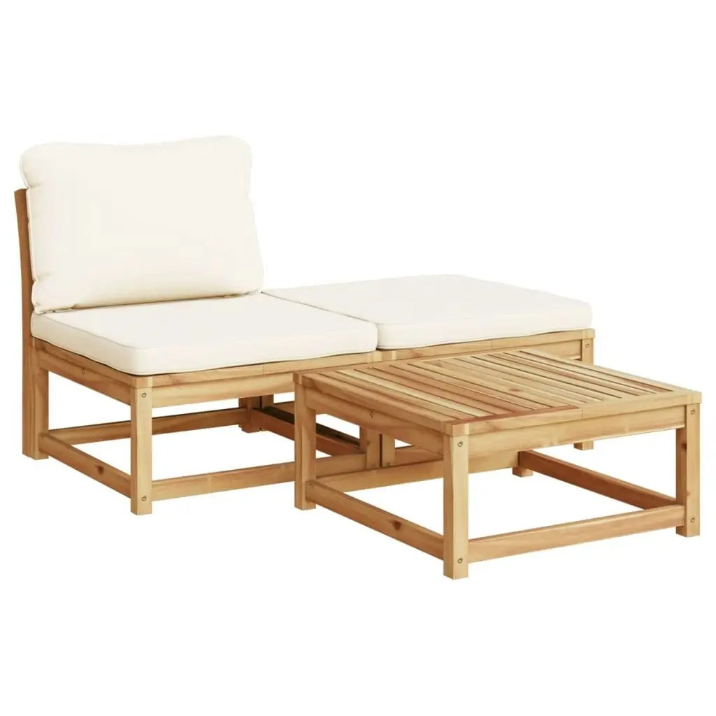 9 Piece Garden Lounge Set with Cushions Solid Wood Acacia 3214298